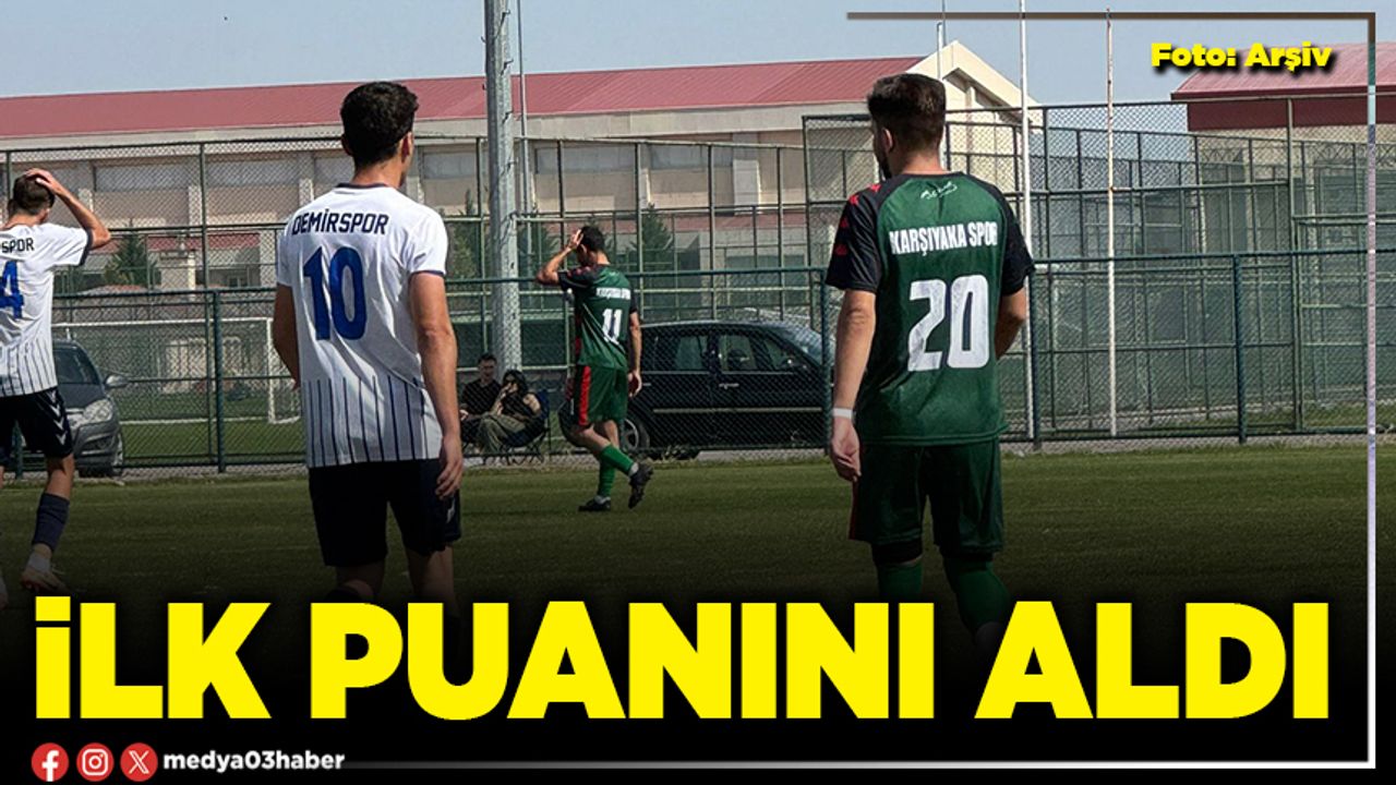 İlk puanını aldı