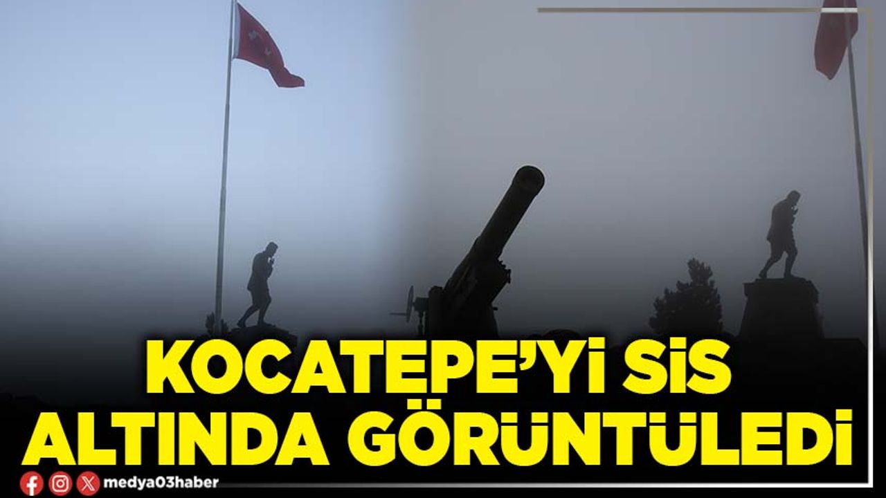 Kocatepe’yi sis altında görüntüledi