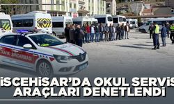 İscehisar’da okul servis araçları denetlendi