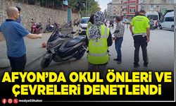 Afyon’da okul önleri ve çevreleri denetlendi