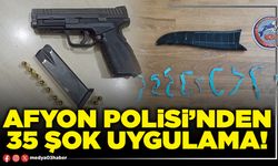 Afyon Polisi’nden 35 şok uygulama!