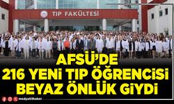 AFSÜ’de 216 yeni Tıp öğrencisi beyaz önlük giydi