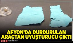 Afyon’da durdurulan araçtan uyuşturucu çıktı