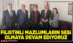 Filistinli mazlumların sesi olmaya devam ediyoruz