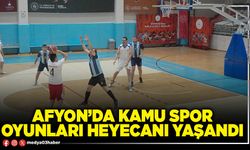 Afyon’da kamu spor oyunları heyecanı yaşandı