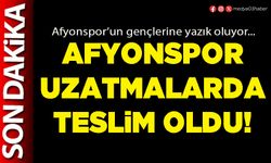 Afyonspor uzatmalarda teslim oldu