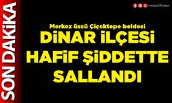 Dinar ilçesi hafif şiddette sallandı