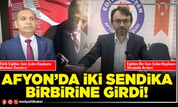 Afyon’da iki sendika birbirine girdi!