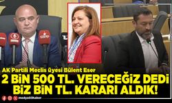 2 Bin 500 TL. vereceğiz dedi biz Bin TL. kararı aldık!