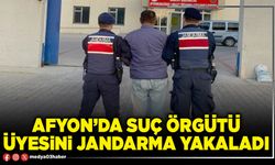 Afyon’da suç örgütü üyesini jandarma yakaladı