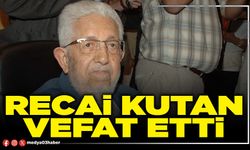 Recai Kutan vefat etti