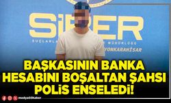 Başkasının banka hesabını boşaltan şahsı polis enseledi!