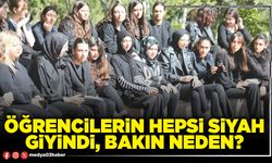 Öğrencilerin hepsi siyah giyindi, bakın neden?