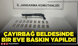 Çayırbağ beldesinde bir eve baskın yapıldı!