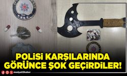 Polisi karşılarında görünce şok geçirdiler!