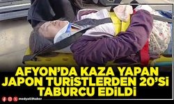 Afyon’da kaza yapan Japon turistlerden 20’si taburcu edildi