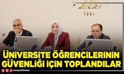 Üniversite öğrencilerinin güvenliği için toplandılar