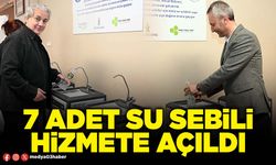 7 adet su sebili hizmete açıldı