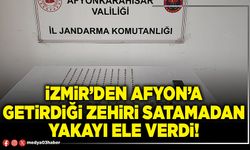 İzmir’den Afyon’a getirdiği zehiri satamadan yakayı ele verdi!