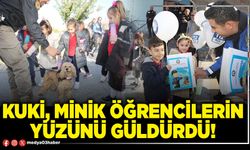 Kuki, minik öğrencilerin yüzünü güldürdü!