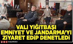 Vali Yiğitbaşı Emniyet ve Jandarma’yı ziyaret edip denetledi