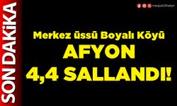 Afyon 4,4 sallandı!