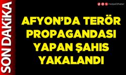 Afyon’da terör propagandası yapan şahıs yakalandı