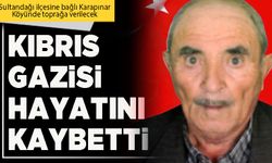 Kıbrıs gazisi hayatını kaybetti