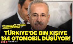 Türkiye’de Bin kişiye 184 otomobil düşüyor!