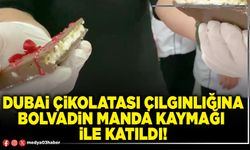 Dubai çikolatası çılgınlığına Bolvadin manda kaymağı ile katıldı!