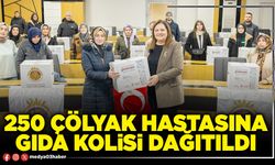 250 çölyak hastasına gıda kolisi dağıtıldı