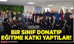 Bir sınıf donatıp eğitime katkı yaptılar!