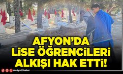 Afyon’da lise öğrencileri alkışı hak etti!