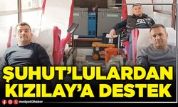 Şuhut’lulardan Kızılay’a destek