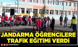 Jandarma öğrencilere trafik eğitimi verdi