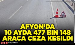 Afyon’da 10 ayda 477 bin 148 araca ceza kesildi