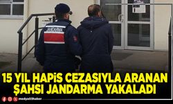 15 yıl hapis cezasıyla aranan şahsı jandarma yakaladı