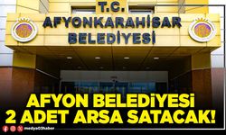 Afyon Belediyesi 2 adet arsa satacak!