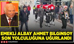 Emekli Albay Ahmet Bilginsoy son yolculuğuna uğurlandı