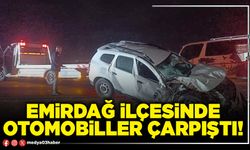 Emirdağ ilçesinde otomobiller çarpıştı!