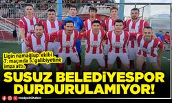 Susuz Belediyespor durdurulamıyor!