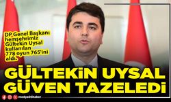 Gültekin Uysal güven tazeledi