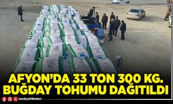 Afyon’da 33 ton 300 kg. buğday tohumu dağıtıldı