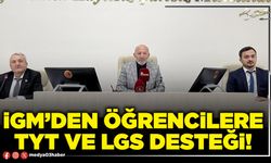 İGM’den öğrencilere TYT ve LGS desteği!