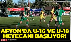 Afyon’da U-16 ve U-18 heyecanı başlıyor!