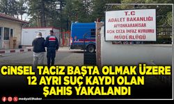 Cinsel taciz başta olmak üzere 12 ayrı suç kaydı olan şahıs yakalandı