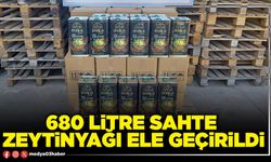 680 litre sahte zeytinyağı ele geçirildi