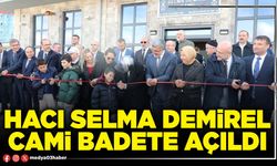 Hacı Selma Demirel Cami ibadete açıldı