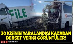 30 kişinin yaralandığı kazadan dehşet verici görüntüler!