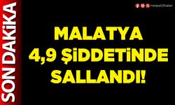 Malatya 4,9 şiddetinde sallandı!